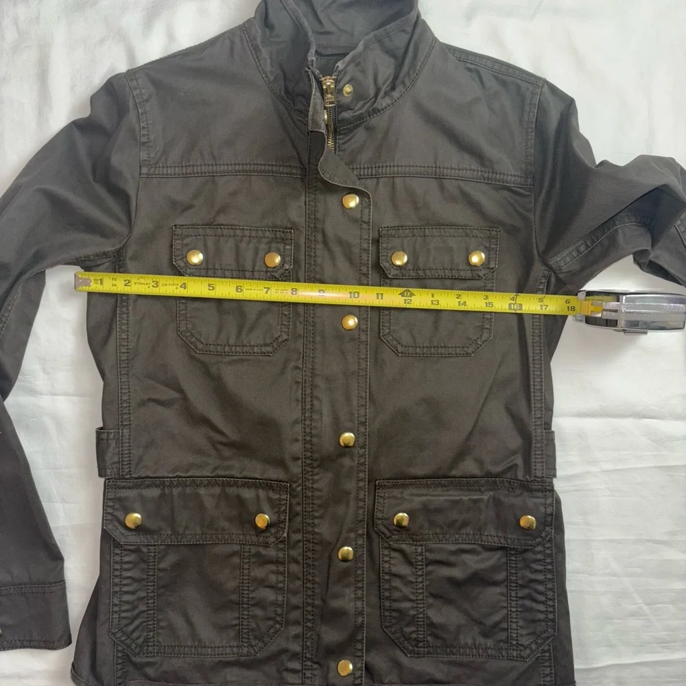 J. Crew Resin-Coated Twill Field Jacket - Picture 8 of 9
